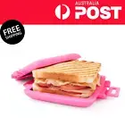 New Microwave Toastie Maker Non stick Dishwasher Microwave safe Pink AU STOCK