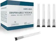 100pcs 22G 1 Inch Disposable Needle , Luer Lock Individual Package Of Injection Syringe Accessories, Dispensing Lab Tools, Suitable For Industry, Refilling Liquid, Inks,And Plant