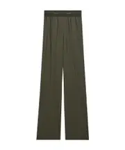 elastic waist casual pants US8 Green