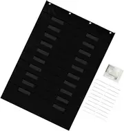 LIGHTAOTAO Over The Door Storage Bag File Organizer for Classroom Office School Supplies Wall Hanging File Folders Black