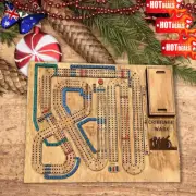 New 2024 Cribbage Wars Board Game, Wooden Cribbage Board Game Set BP