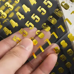 手賬燙金英文字母數字貼紙手機殼電腦 diy手工制作學士帽裝飾