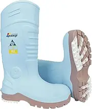 [LASTING PINNIP] PU Rubber Boots For Women - ASTM Steel Toe & Puncture Resistant Safety Boots, Waterproof Insulated Mud Rain Boots, Anti-slip Garden Farm Work Boots With 2 Insoles