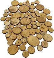 100x Wooden Wood Log Slices Discs Round Decorative Rustic