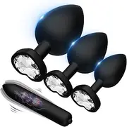 Vibrating Massage Tools for Date Night, Butt Beads for Women Couple Toys Plug Kit Anales Trainer Adult Toys Tool Relaxing for Men Women