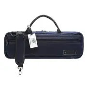 Beaumont flute case cover carry bag C tube for Color & Design: Blue Denim F/S