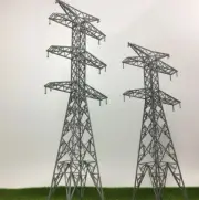Train Scene Electric Power Tower Model For Sand Table Landscape Multiple Scales