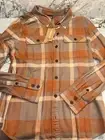 Patagonia Women's Small Long-Sleeved Organic Cotton Fjord Flannel Shirt Orange