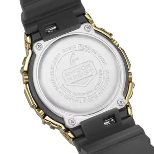 【CASIO 卡西歐】 G-SHOCK 黑金時尚 高調奢華 金屬錶殼 經典方型 GM-5600G-9_43.2mm