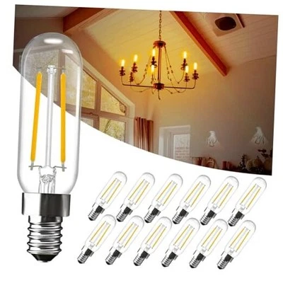 12Pack T6 Light Bulbs Dimmable Tubular LED Bulb 40 Watt Equivalent, 12 Pack