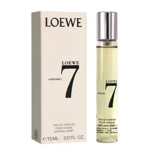 【LOEWE 羅威】7 anonimo 無名英雄男性淡香精 15ml 噴式隨身香(平行輸入)