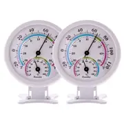 Mini Indoor Thermometer Hygrometer Analog 2 in 1 Temperature Humidity Monitor...