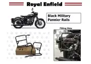Fit For Royal Enfield "Old Classic 350 & 500 Black Military Pannier Rails" (for: Royal Enfield)