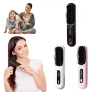 Portable GoBrush Pro Straightener Rechargeable & Cordless Mini Hair Straightener