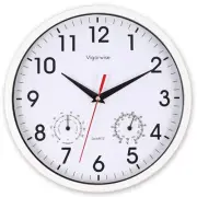 Wall Clock, Sweep Silent Movement Accurate Clocks with Temperature & Humidity...