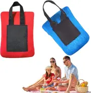 2Pcs Mini Pocket Picnic Blanket, 70×110Cm Lightweight Pocket Camping Tarp, Wa...