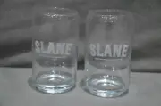 Pair Of (2) Slane Irish Whisky Can Shape Cold Brew Cocktail Glass Tumbler 35cl