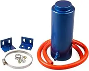 Car Radiator Universal Car Radiator Coolant Tank 800ml Coolant Expansion Tank Overflow Oil Catch Tank Cooling Catch Bottle Reservoir Radiator Fin Comb Kit(Blue)