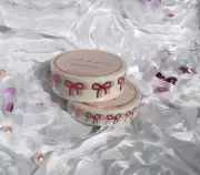 Simply Gilded x OMWL Once More With Love Washi 10mm 15 mm WHITE RED Foil Bows