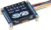 Waveshare 1.5 Inch OLED Display Module 128x128 Pixels 1.5 Inch Diagonal 16 bit Grey Level with Embedded Controller Communicating Via SPI or I2C Interface