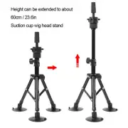 Wig Head Stand Mannequin Tripod Hairdressing False Head Mold Stand Bracket B HR6