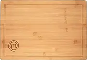 MasterChef Bamboo Cutting Board for Kitchen, Butcher Block Countertop, Large Chopping Board Wood 18" x 12", Natural, Organic & Food Safe Surface, Reversible Wooden Cutting Board with Juice Groove