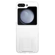 For Samsung Galaxy Z Flip5 5g Kickstand Phone Case Clear Pc Shockproof Protective Cover