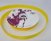 NEW Lion Offray Belle Yellow Satin Acetate Craft Ribbon 7/8" x 100 YDS Roll No 5