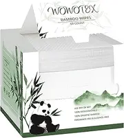 Bamboo Rayon Disposable Face Towel Biodegradable Large Dry Face Wipes 60 Count/1 Box Extra Thick Soft Clean Facial Towels for Sensitive Skin, Makeup Removing, Facial Cleansing, Nursing, Travel