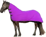 Long Lasting & Warm Soft Fleece Contour Cooler for Horse (Medium (68"-72"), Purple)