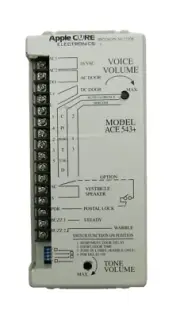 Apple Core Electronics Model Ace 543 Ace543+ Apartment Door Relay Chime