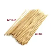 Bamboo Skewers Wooden for BBQ Sticks or Grill Other (200 Pcs - 12 ")
