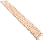 ibasenice Wooden Ladder for Hamsters and Pets Flexible Climbing Bridge Fun Activity Platform for Chinchillas Mice and Gerbils