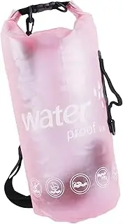[Frediuo] Waterproof Dry Bag Portable Roll Top 10L Lightweight Dry Storage Bag Backpack Sack for Outdoor Swimming Beach Boating Camping, Pink