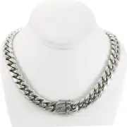 ANTI-TARNISH Cuban Miami Link 18" CHOKER Chain High Polish Stainless Steel 14mm