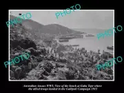 8x6 HISTORIC PHOTO OF WWI AUSTRALIAN ANZACS GALLIPOLI 1915 GABA TEPE BEACH