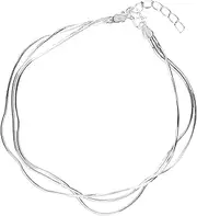 [wqibq] Bracelet Snake Chain Charm Bracelet Snake Chain Link Chain Bracelet – Fashion Wrist Jewellery, Decorative Bangle Charm for Valentine's Day, Siehe Beschreibung, Copper, See description