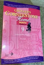 Grolier's Cornerstone Home Math Understanding Numbers Grades 7-8 CD-ROM #9 New