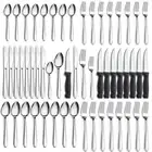 48-Pieces Silverware Set for 8, Flatware Set with Steak Knives, Stainless Ste...