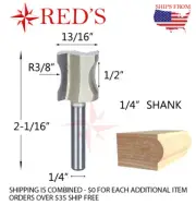 Tideway Carbide PRO LC06050804 1/2" Convex Edging Bit 1/4" shank router bit