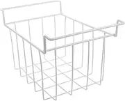 BESPORTBLE Refrigerated Storage Basket Refrigerator Hanging Baskets Fridge Freezer Basket Chest Organizer Wire Baskets for Organizing Chest Freezer Storage Wire Baskets for Freezer Iron White