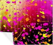 Fleece Throw Blanket for Couch - Cozy Lightweight Soft Blankets and Throws for Adult and Kids - 59.0x51.1 in - Paint Splash