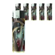 Scary Zombie D3 Set of 5 Electronic Refillable Butane
