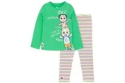 Cocomelon Childrens/Kids Long-Sleeved T-Shirt And Leggings Set (Green/White/Pink) - UTNS6831