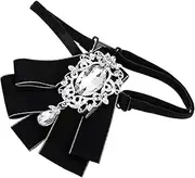 [OATIPHO] Receive Flowers Tux Men Accessories Jewelry Boys Necklace Necklace Costume Bow Ties for Boys Mens Necklace Mens Rhinestone Bow Tie Rhinestone Choker Girl Bow Tie Black Fabric