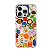 iPhone 16 Pro Clear Case MagSafe Compatible FRUIT STICKERS