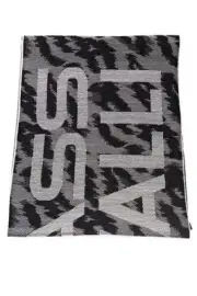 Cavalli Class Gray Wool Men Scarf - RRP 176.04 USD