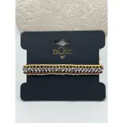 nOir Jewelry Women's Multicolor Multi-Row Thread Beaded Bracelet Adjustable O24