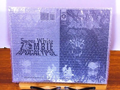 Snow White Zombie Apocalypse #4 - Cover - Black - Comic Printer Plate - PRESSWOR