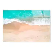 Aerial View Sandy Beach Print 100% Australian Made 150 x 100cm (Acrylic)